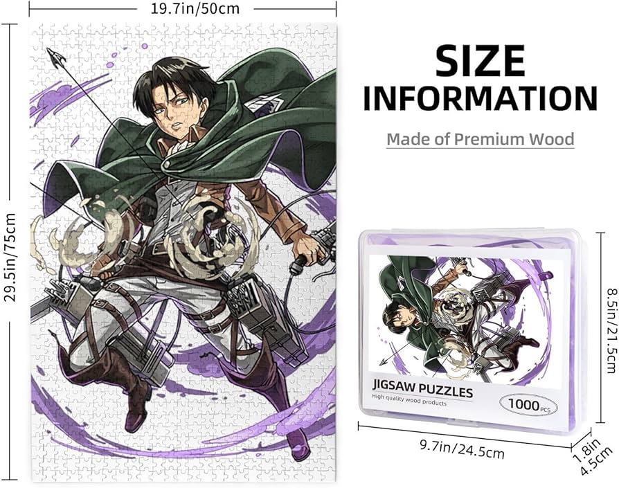 Amazon.co.jp: 1000ピース ジグソーパズル 進撃の巨人 リヴァイ