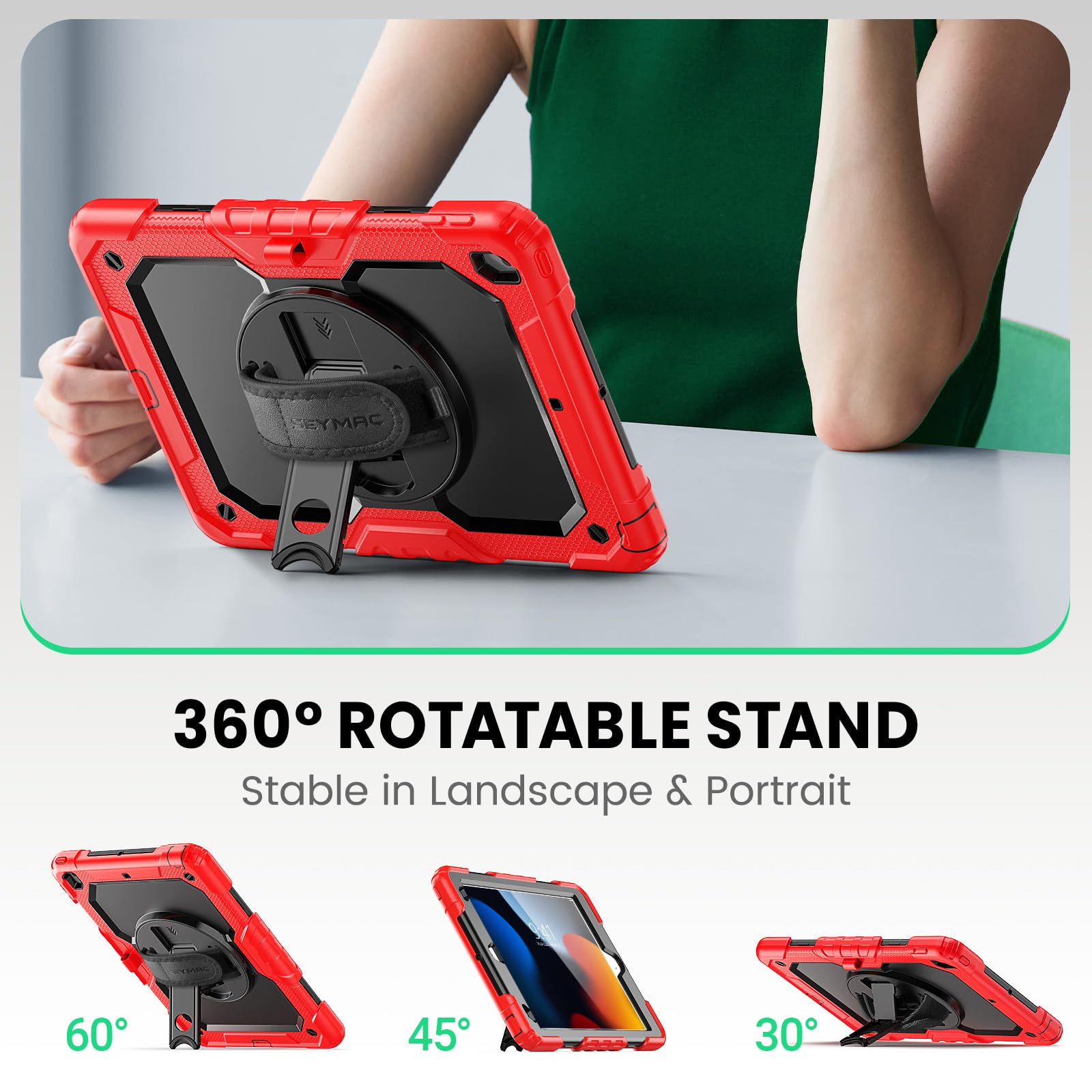 Amazon.com: SEYMAC for iPad 9th/8th/7th Generation Case 10.2