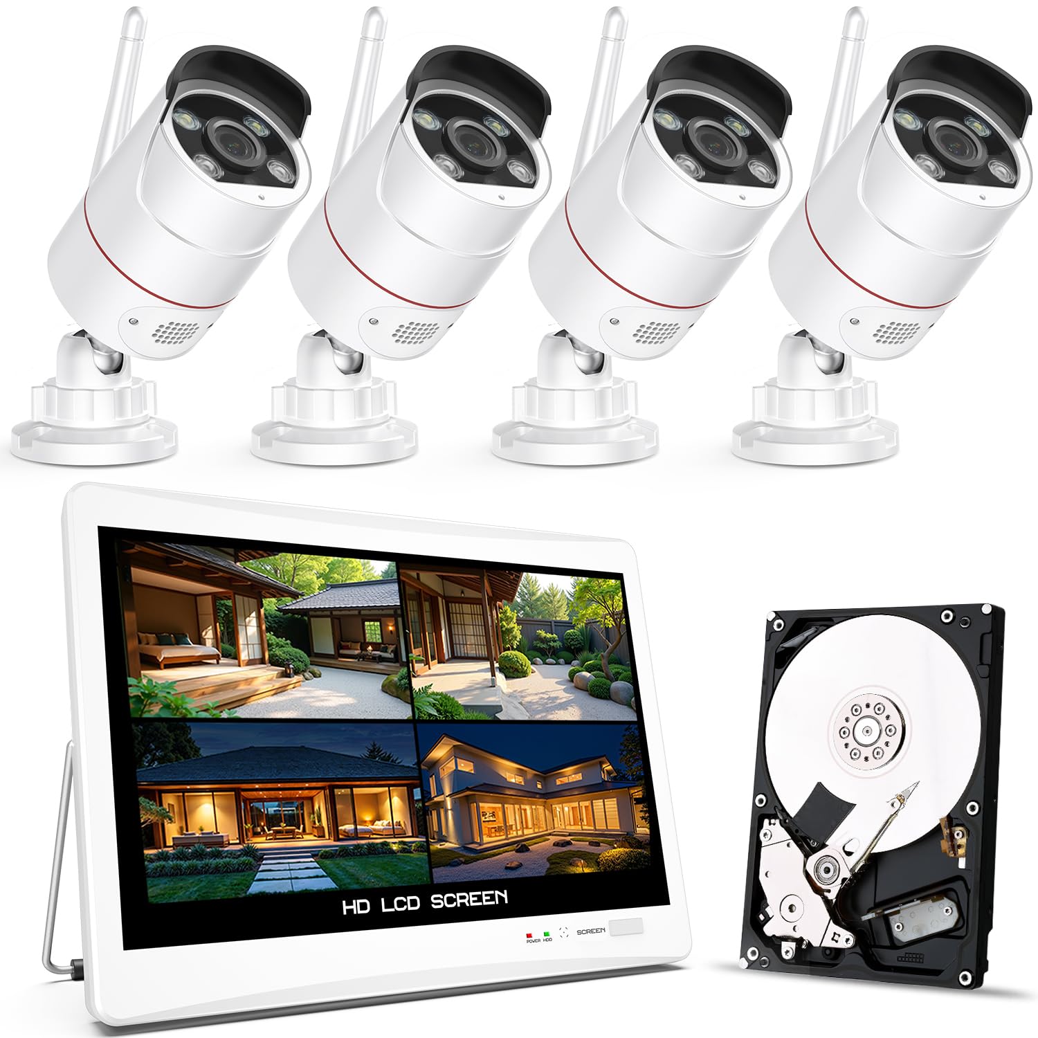 Amazon.co.jp: 【500万高画素夜間カラー・金属製】YESKAMOO 防犯カメラ