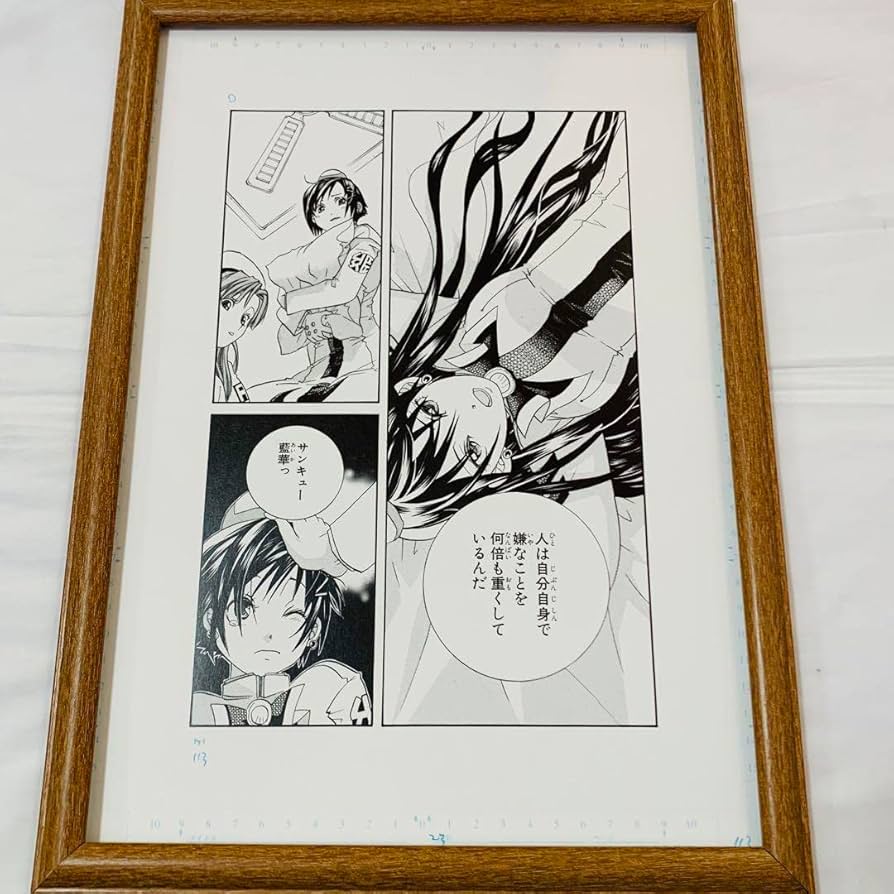Amazon.co.jp: ARIA 複製原画 額装品 B4サイズ 水無灯里 藍華 晃 天野