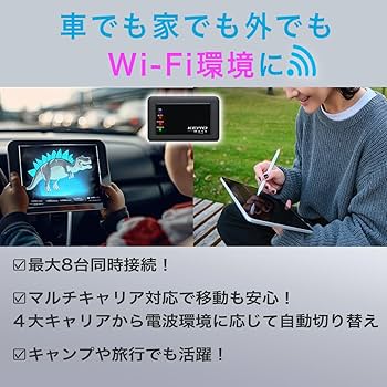 Amazon.co.jp: ケイヨウ車載対応Wi-Fiルーター初回120GB付きバッテリー