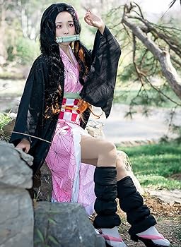 Amazon.co.jp: [milky time] ウィッグ付き ねずこ コスプレ 大人 衣装