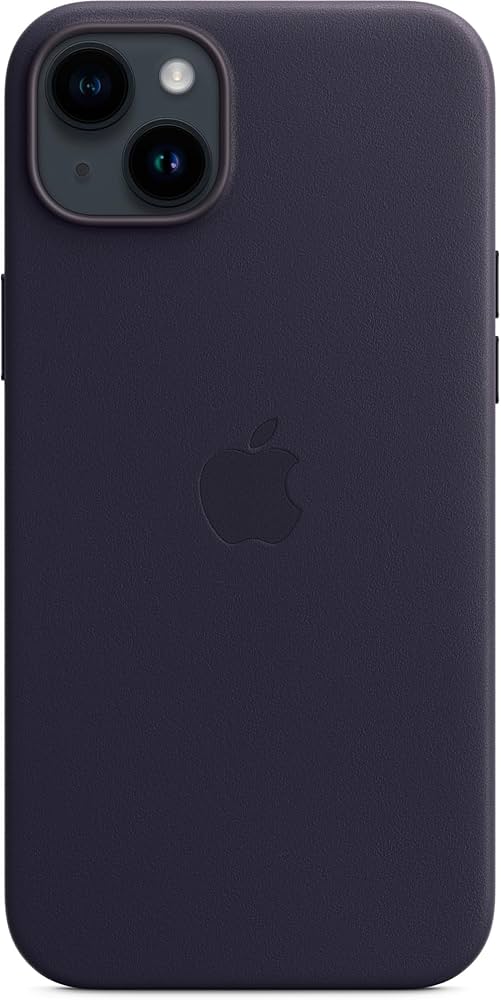 Amazon.com: Apple iPhone 14 Plus Leather Case with MagSafe - Ink