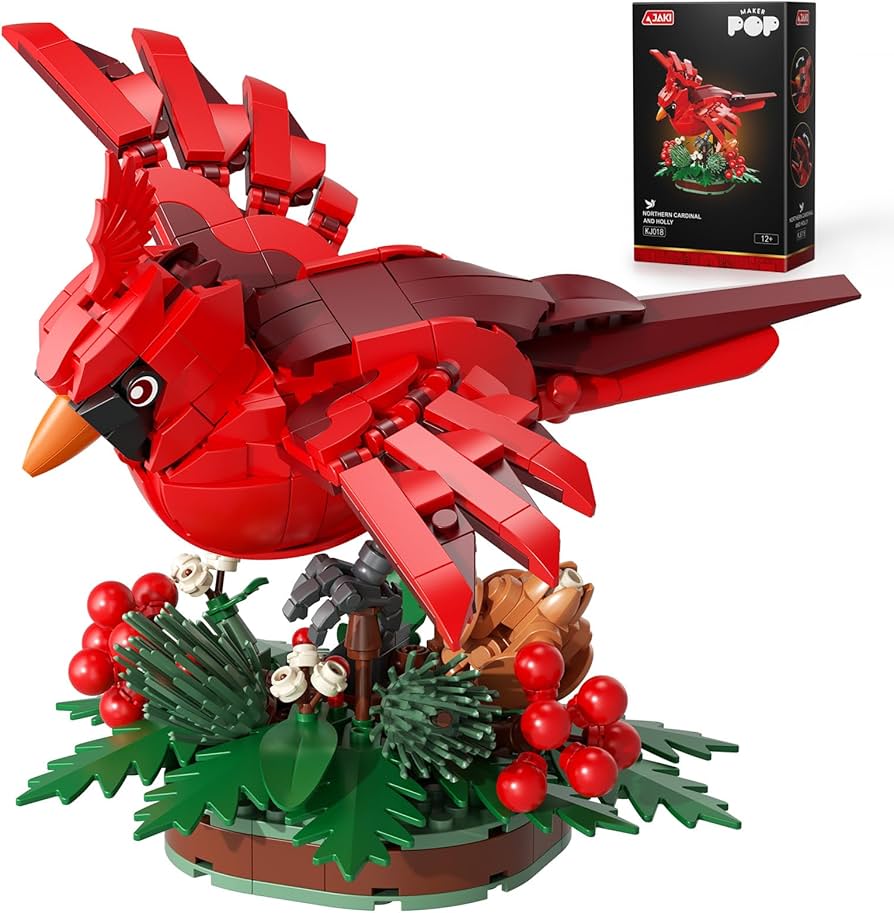 Amazon.com: JAKI Northern Cardinal Building Kit, Red Bird with