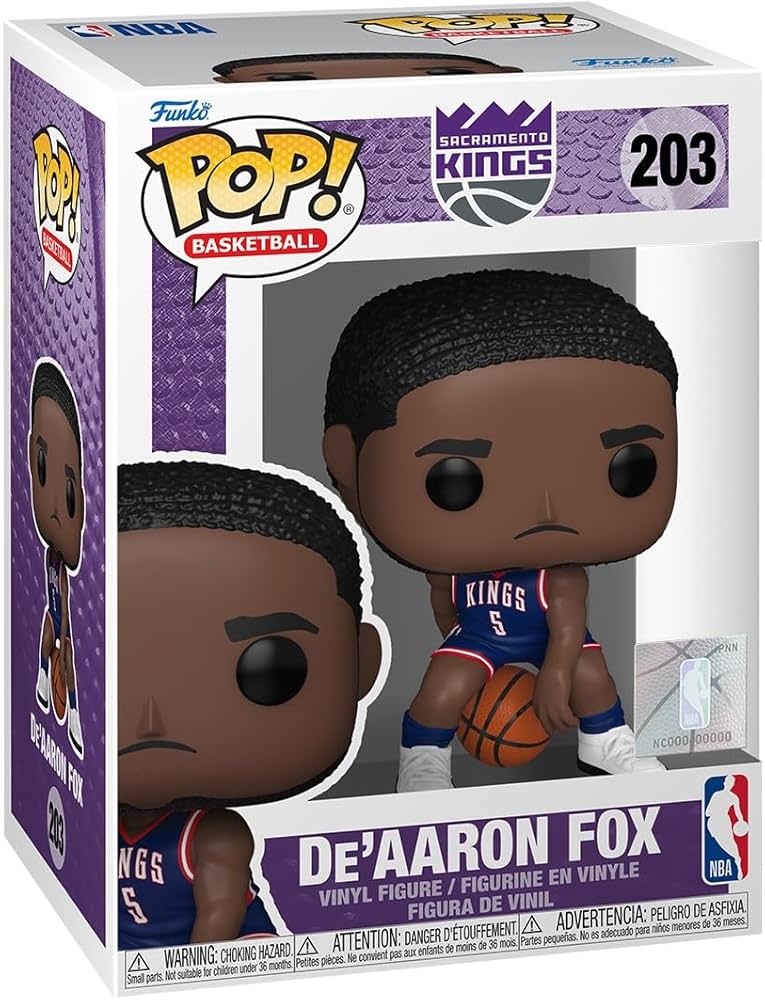Amazon.com: Funko Pop NBA: Sacramento Kings - De'Aaron Fox - (24