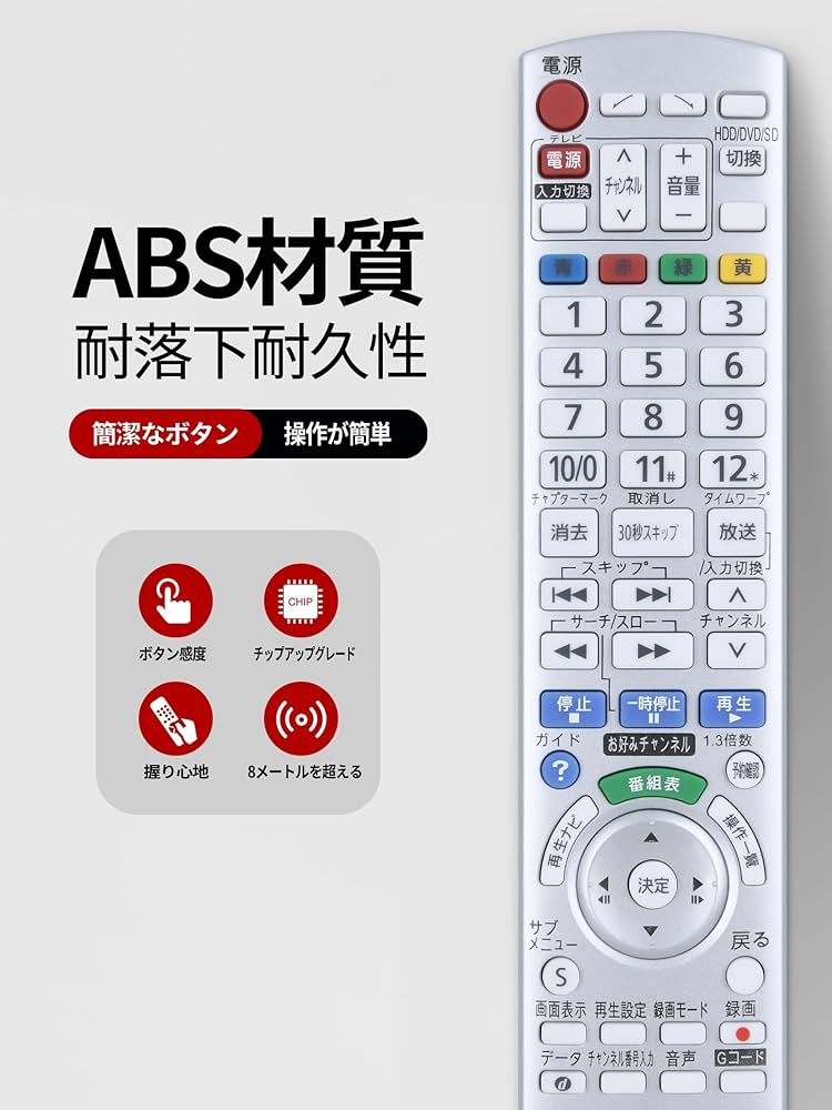 Amazon | ブルーレイレコーダーリモコン EUR7658YE0 for Panasonic