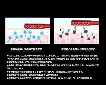Amazon | ゲルマニウムローラー ビューティーローラー 美顔ローラー 小