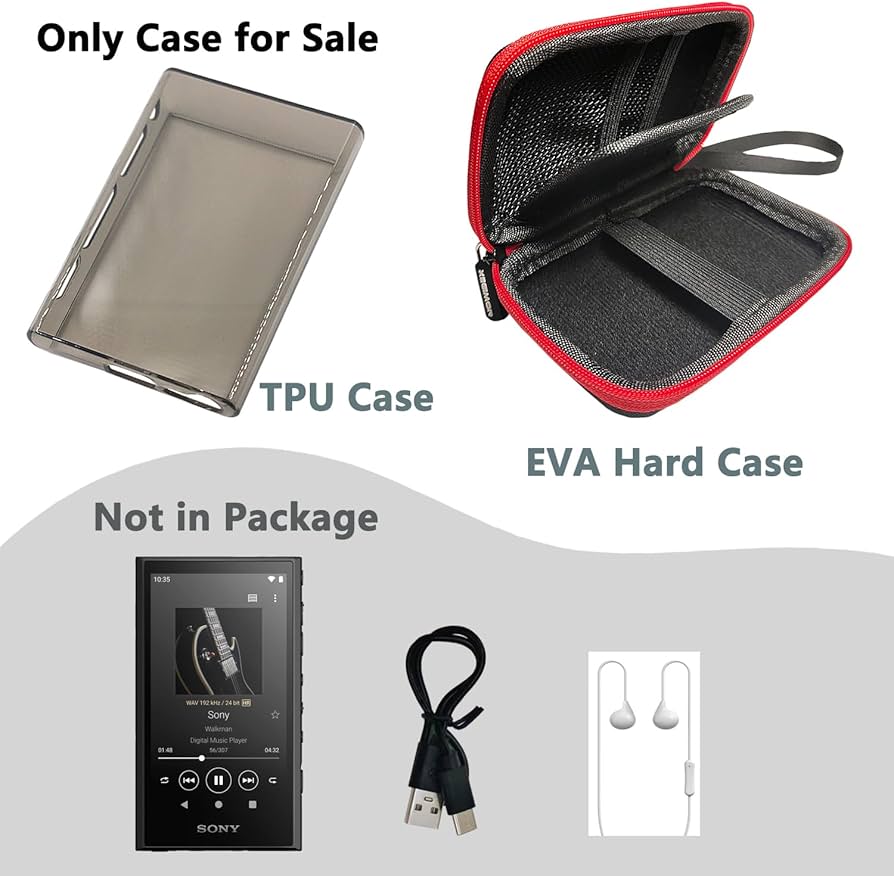 Amazon | XEGIMOR ハードキャリングケースとTPUケース Sony NW-A306