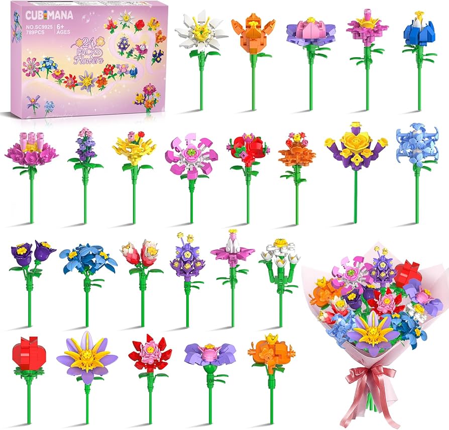 Amazon.com: 24 Pack Flowers Easter Basket Fillers Party Favors for
