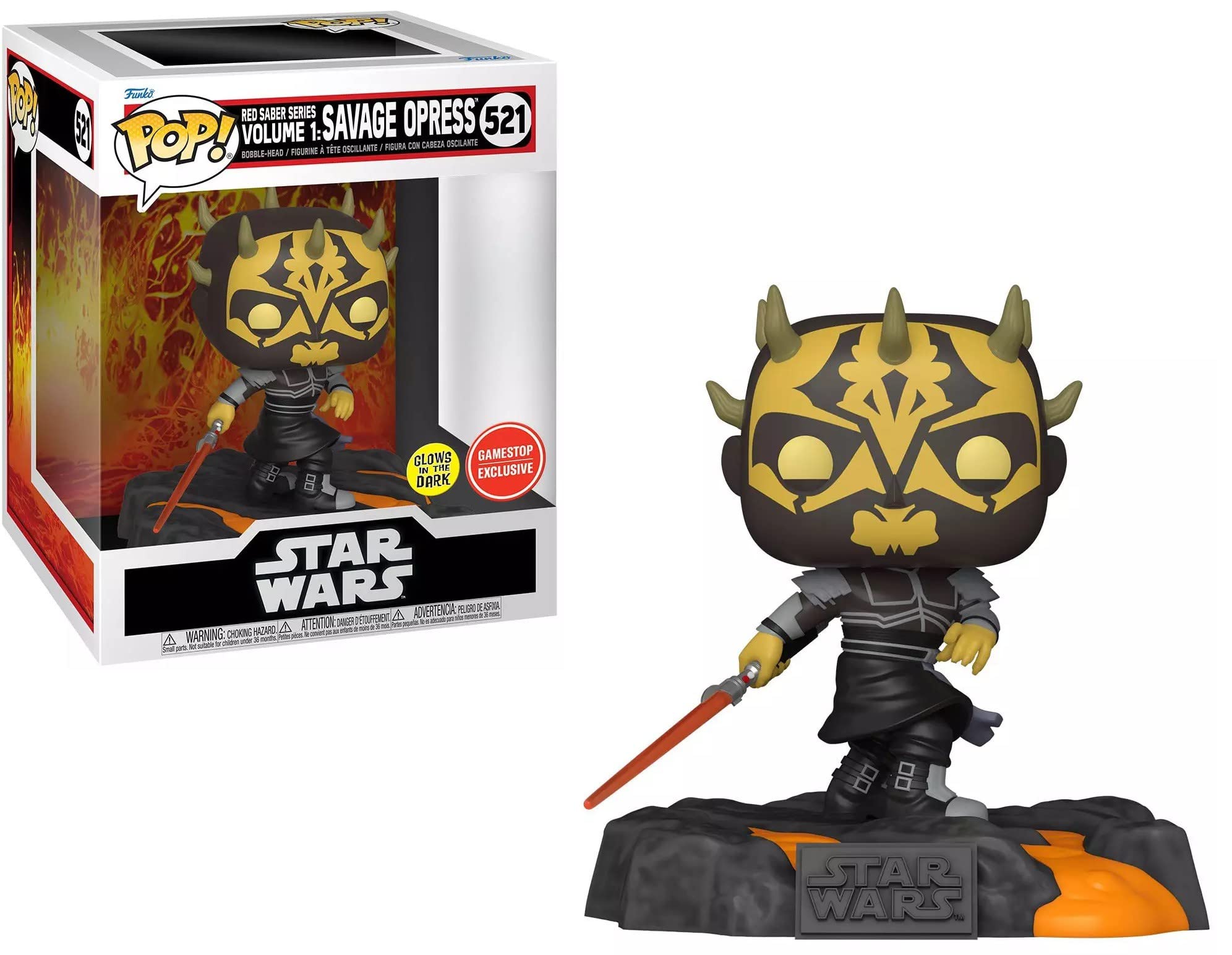 Funko Pop! Deluxe Star Wars - Red Saber Series: Savage Opress