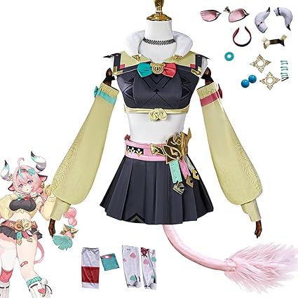 Amazon.co.jp: [CHIASA] ウィッグ追加可 原神 ヴァレサ コスプレ衣装