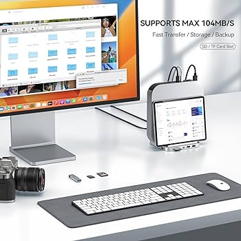 Minisopuru Mac Mini Dock & Stand With M.2 NVMe SSD Enclosure - 8