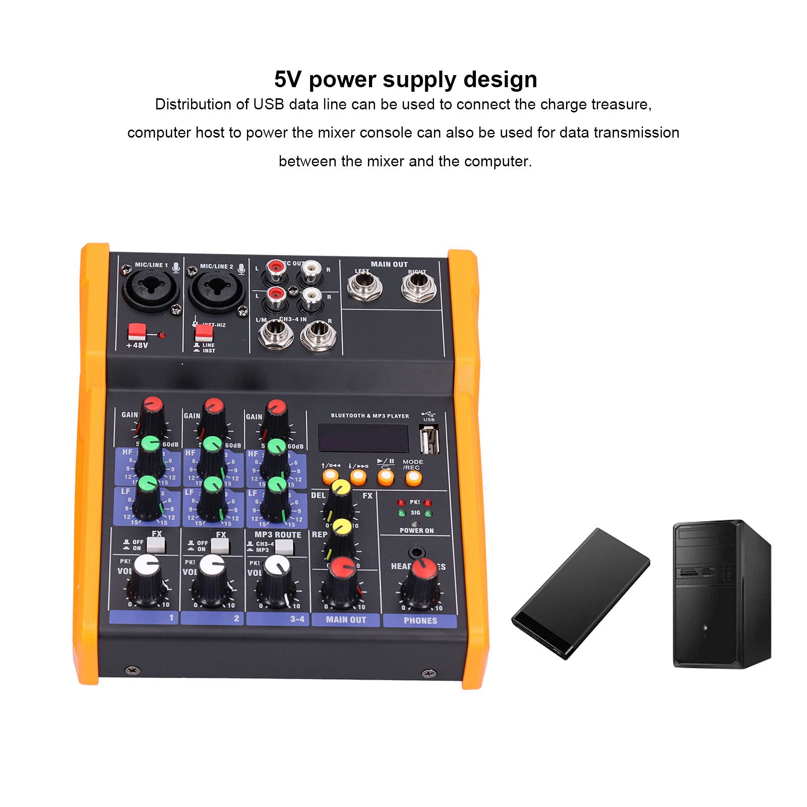 Amazon | 4チャンネルBluetoothサウンドミキサー、プロフェッショナル