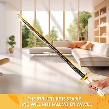 Amazon.co.jp: SATHIBI 善逸 鬼剣 組み立てセット、39インチ 鬼剣