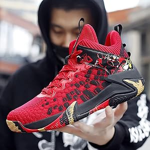 Amazon.co.jp: バスケットシューズ メンズ バッシュ ハイカット