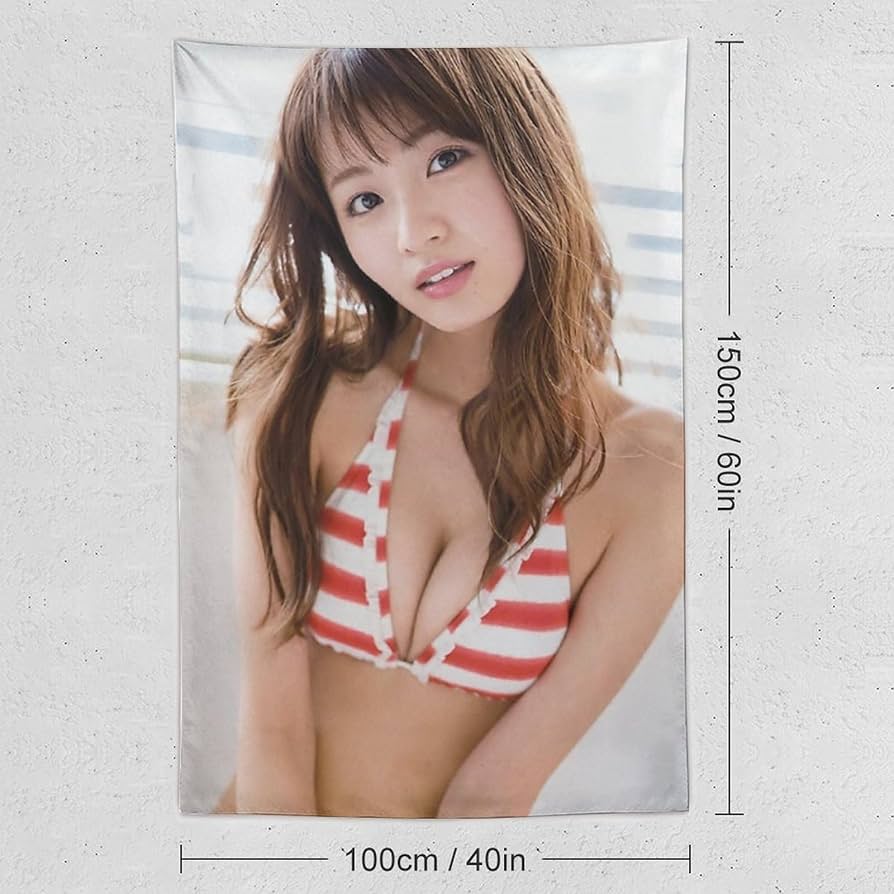 Amazon.co.jp: 岡崎紗絵グラビア水着画像写真のタペストリー