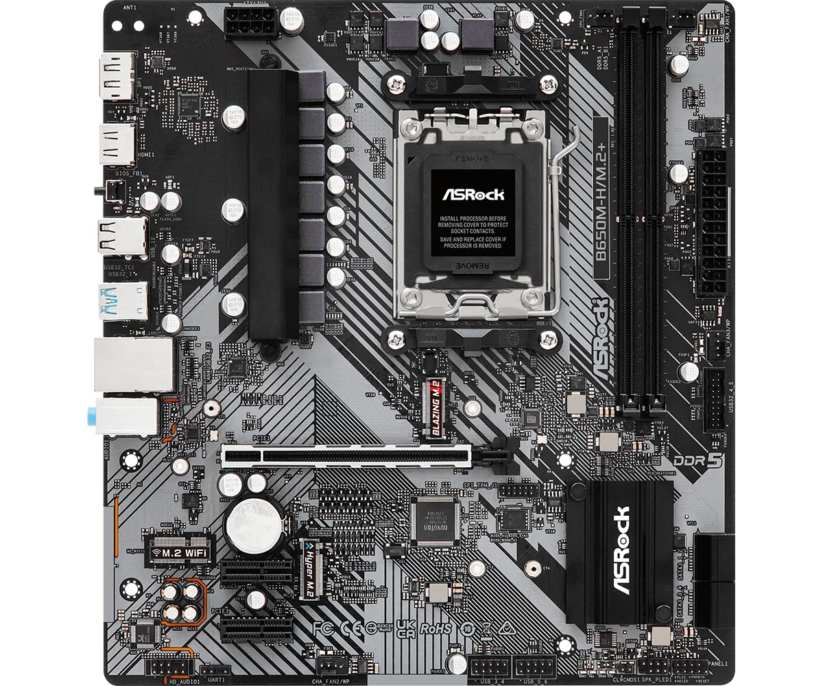 Amazon | ASRock B650M-H/M.2+ Micro ATX マザーボード DDR5