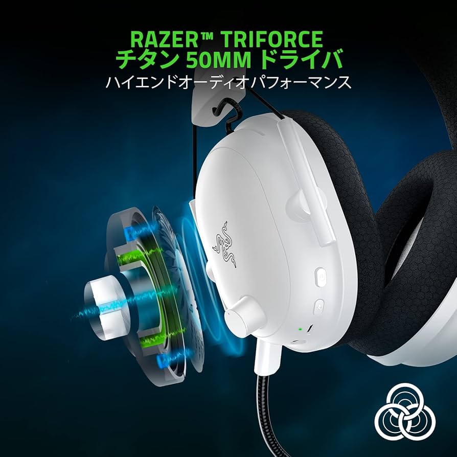 Amazon.co.jp: Razer(レイザー) BlackShark V2 Pro White Edition