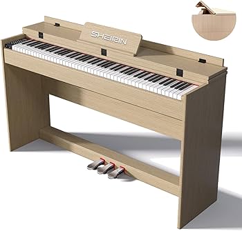 Amazon | 電子ピアノ 88鍵盤 人気 スタンド 蓋付き 初心者 シンプル