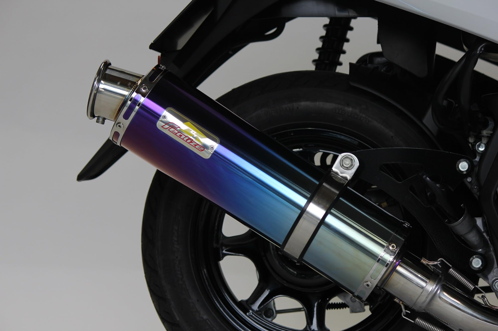 Amazon | Realize ジョグ バイクマフラー 2BH-AY01 22Racing Ti チタン