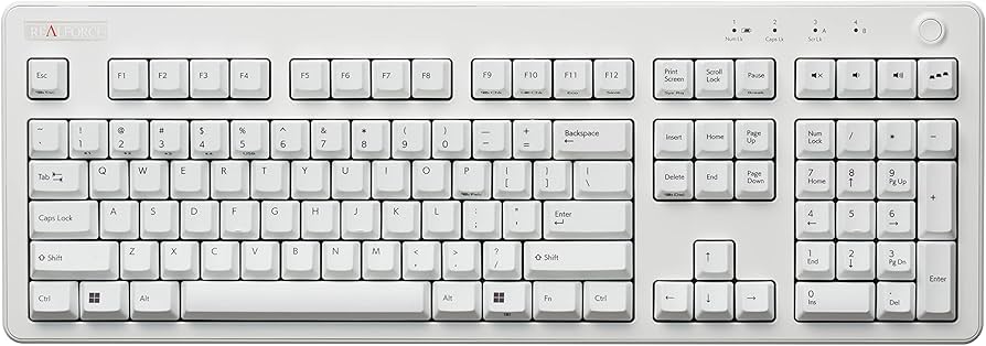 Amazon.com: Realforce R3 Topre 45g White Bluetooth Dye Sub PBT