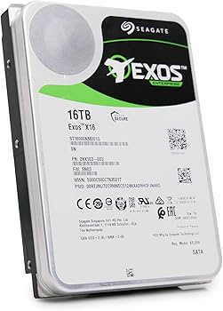 Amazon.com: Seagate 16TB HDD Exos X16 7200 RPM 512e/4Kn SATA 6Gb/s