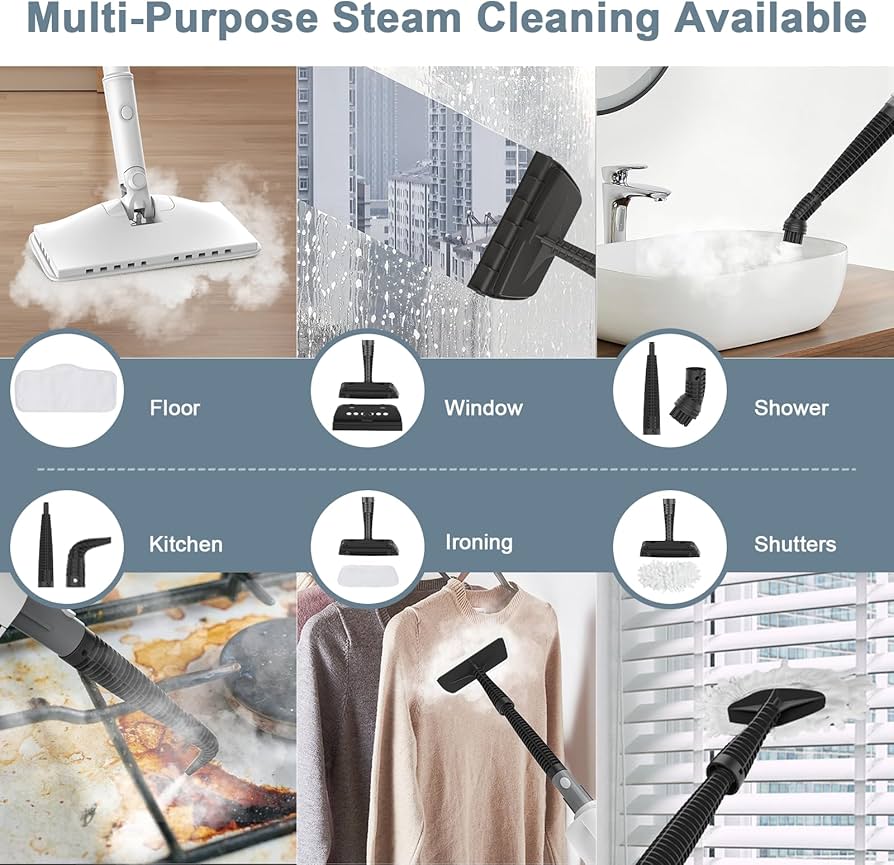 Amazon.com - Steam Cleaner, 6 in1 Rotated Steam Mop Cleaner with 2