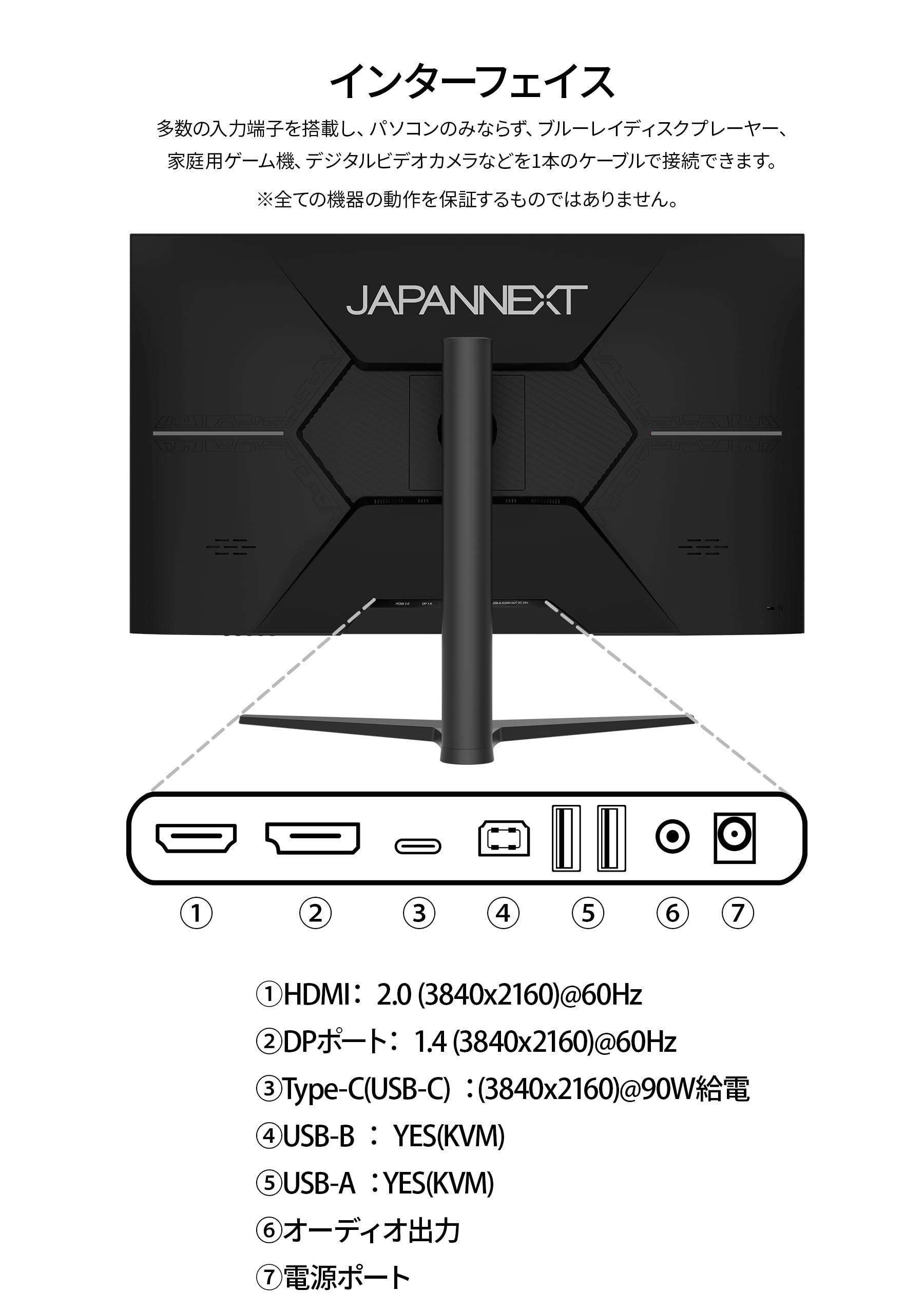 Amazon.co.jp: JAPANNEXT 31.5インチ モニター 4K UHD 3840x2160解像度