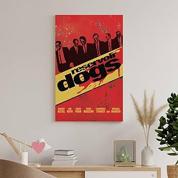 Amazon.co.jp: ヴィンテージポスター映画レザボアドッグスクラシック