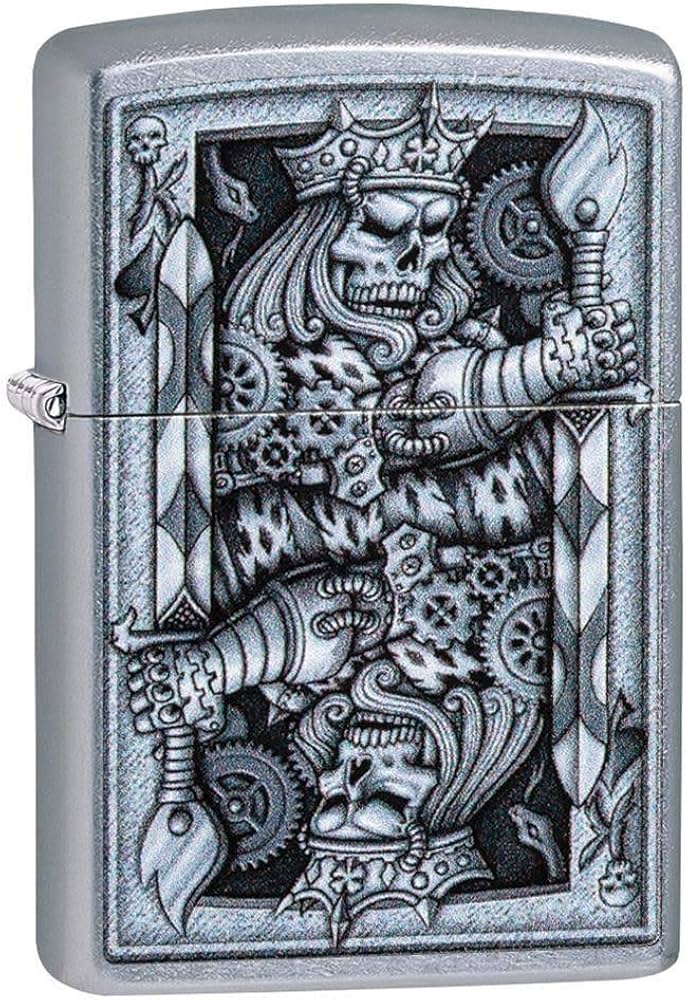 Amazon.com: Zippo Steampunk King Spade Street Chrome Pocket