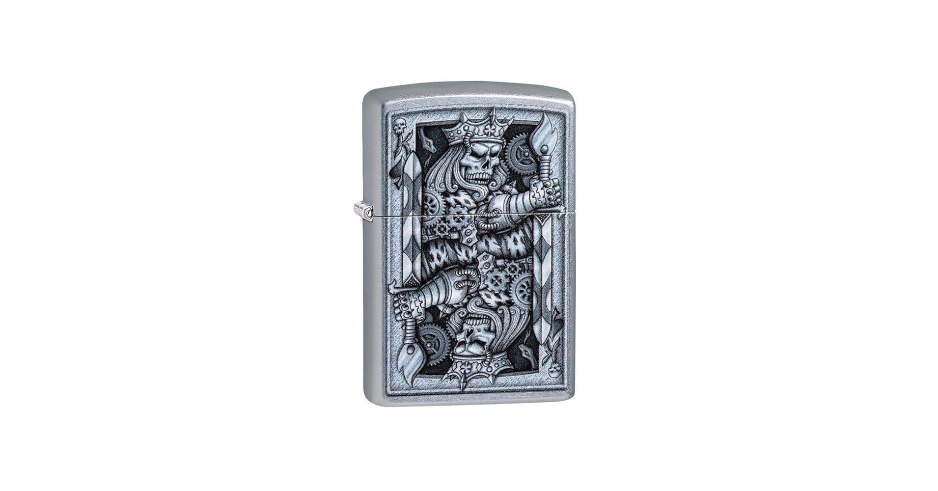 Amazon.com: Zippo Steampunk King Spade Street Chrome Pocket