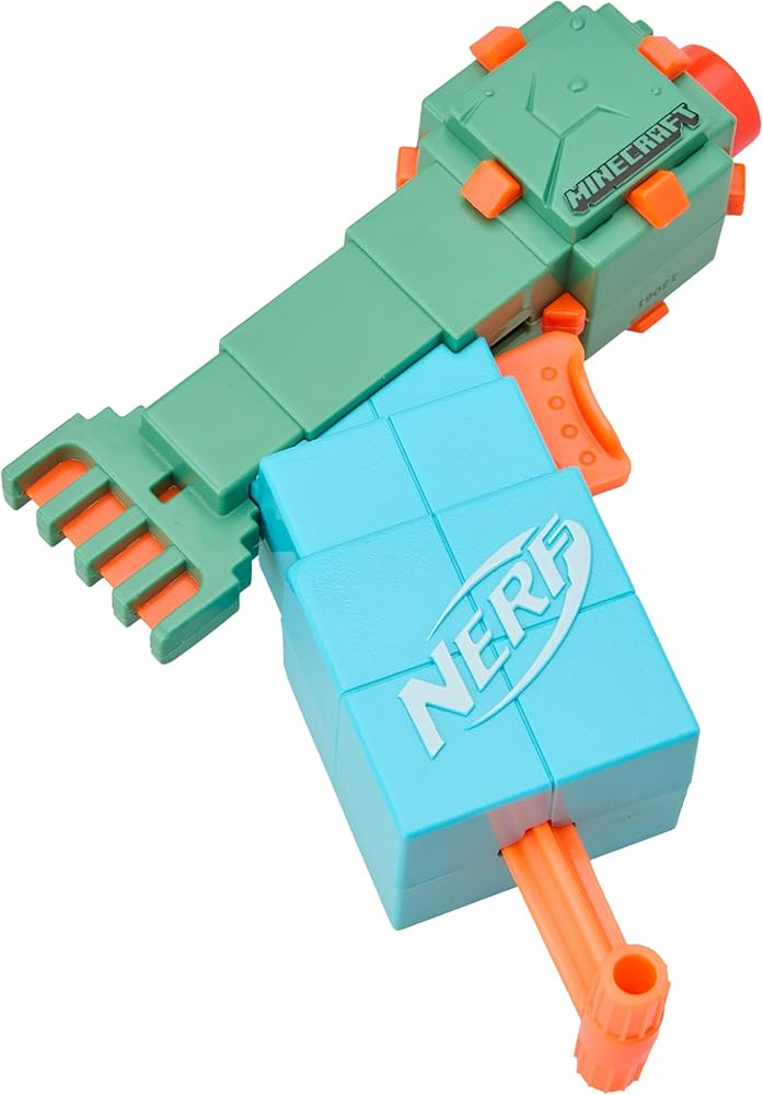 Amazon.com: Nerf MicroShots Minecraft Guardian Mini Blaster