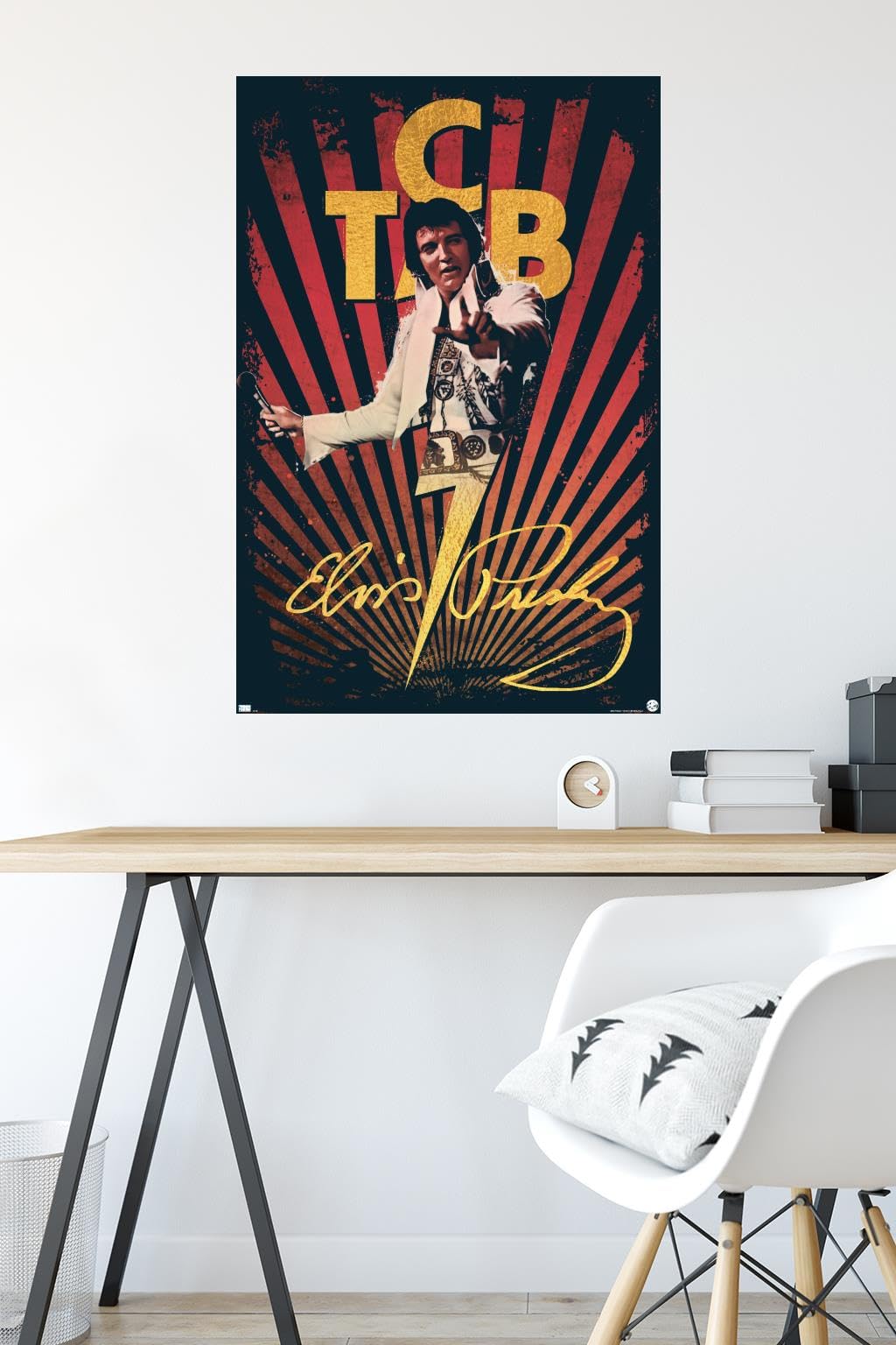 Amazon.co.jp: Trends International Elvis Presley - T.C.B. ウォール