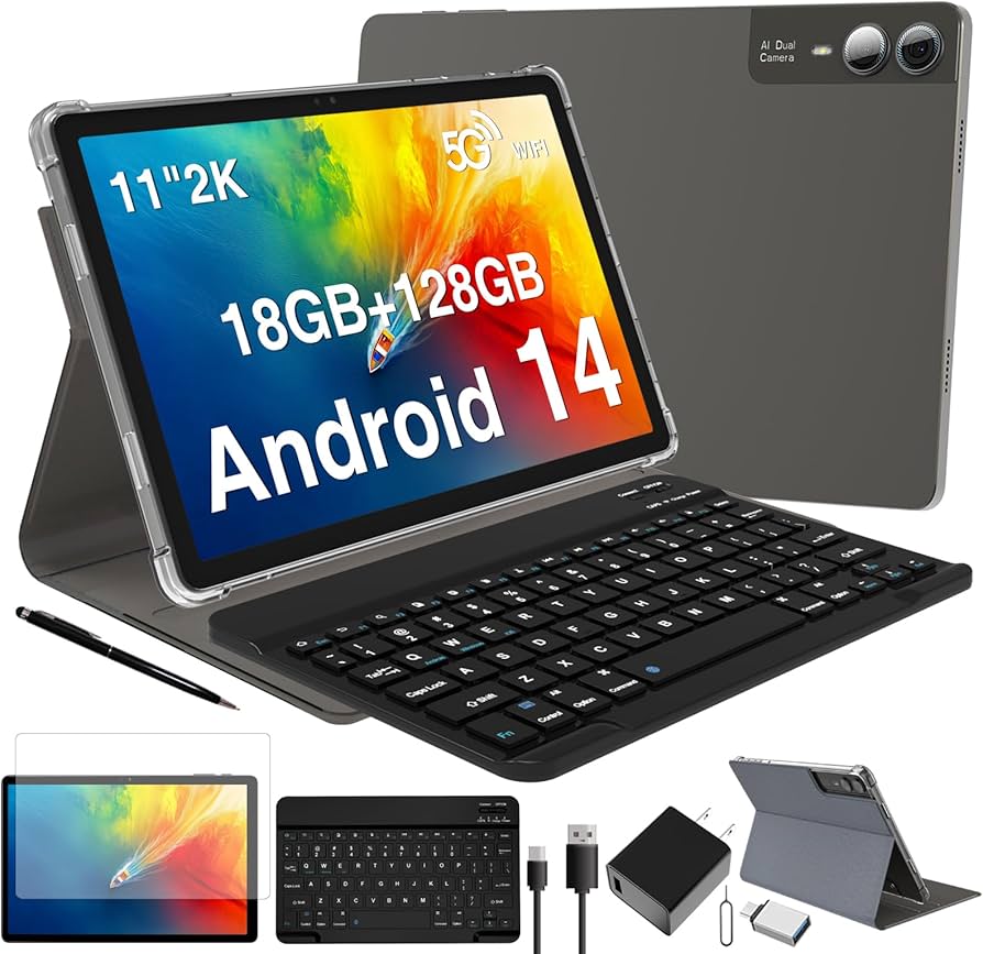 Amazon.com : 2026 Latest 11 inch Android Tablet, 18GB RAM 128GB