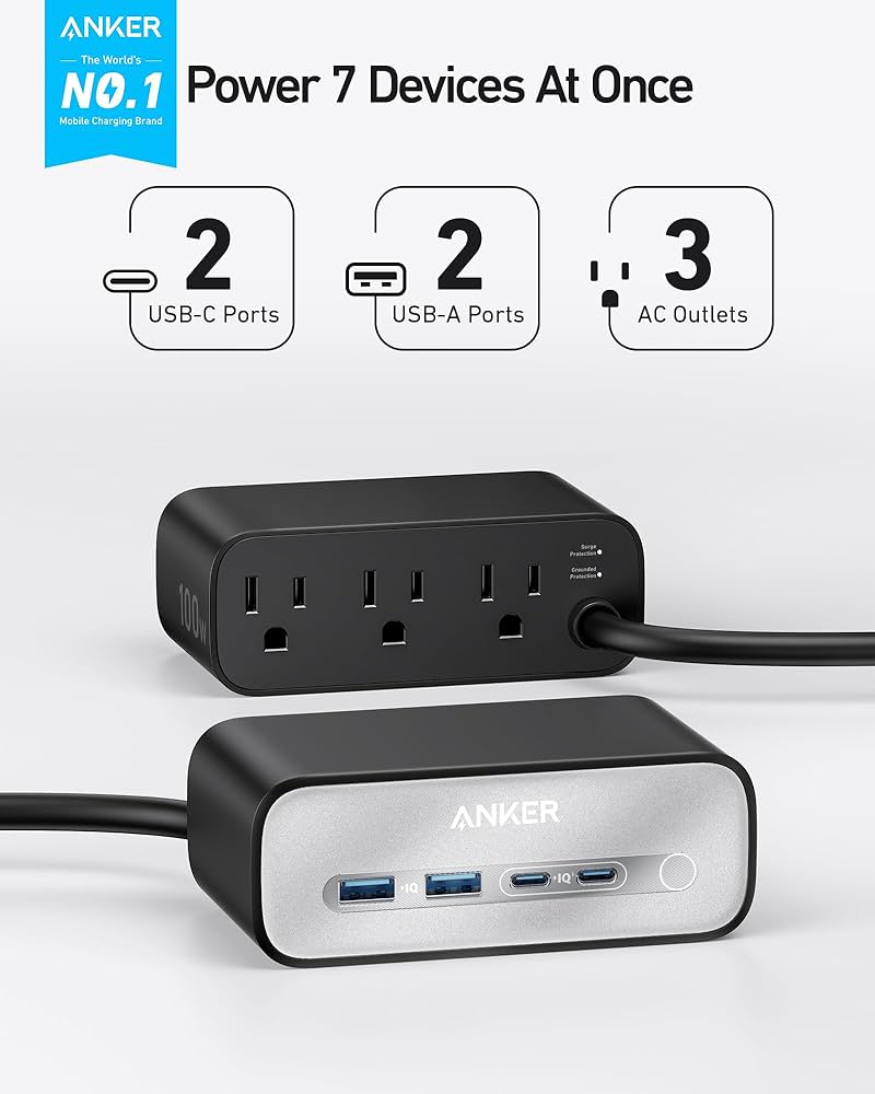 Amazon.com: Anker Nano Charging Station(100W Max), 7-in-1 USB C