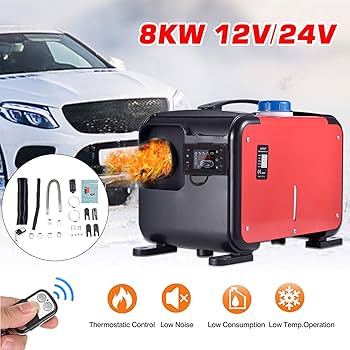 Amazon | ffヒーター 車載ヒーター 1-8KW 12V / 24V 軽油 エアヒーター