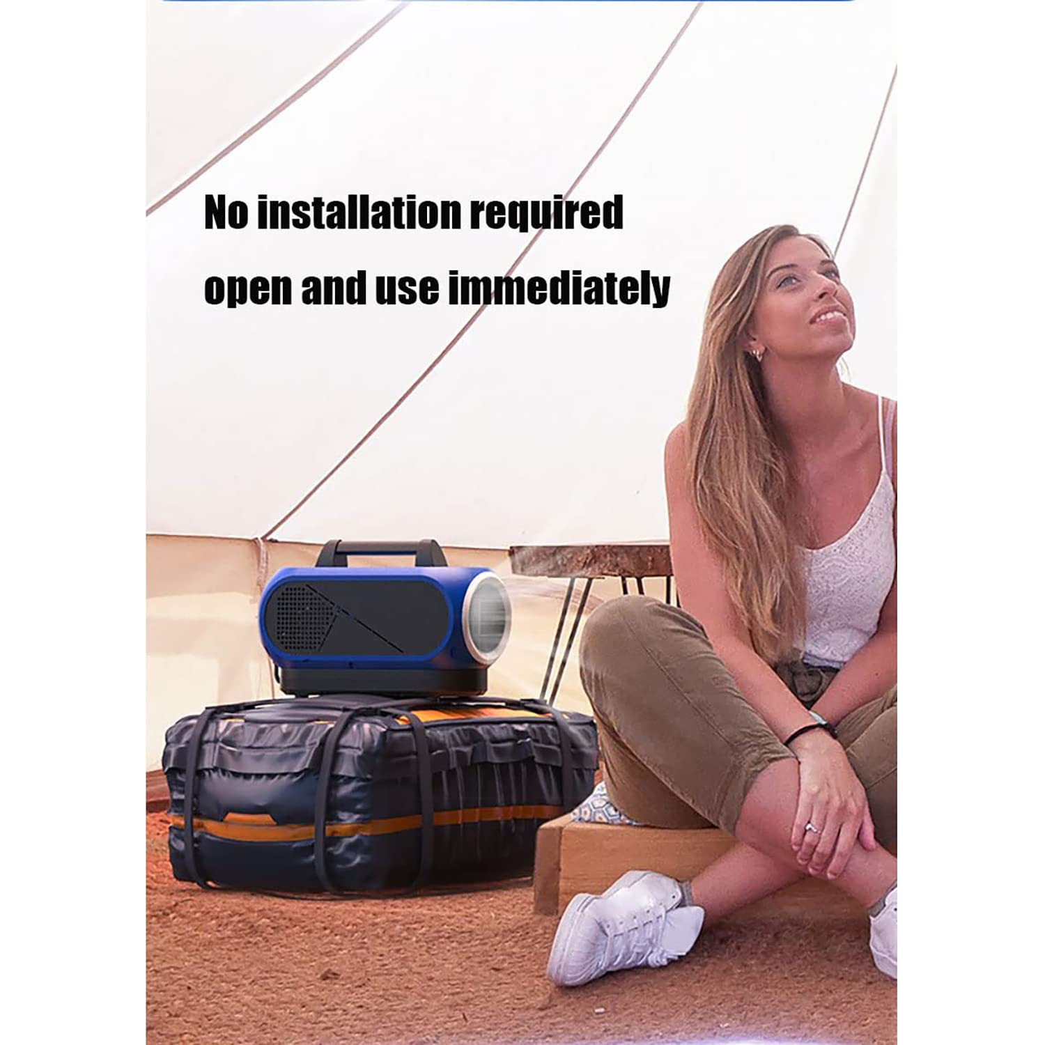 Amazon.co.jp: ポータブルエアコン、ホームAC冷却ユニット、24V DC