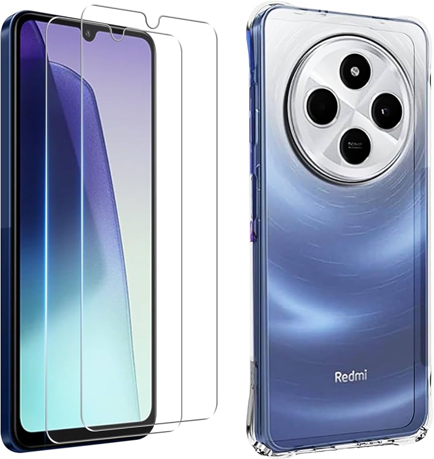 Amazon | 対応 Xiaomi Redmi 14C ガラスフイルム (2枚入り) + ケース