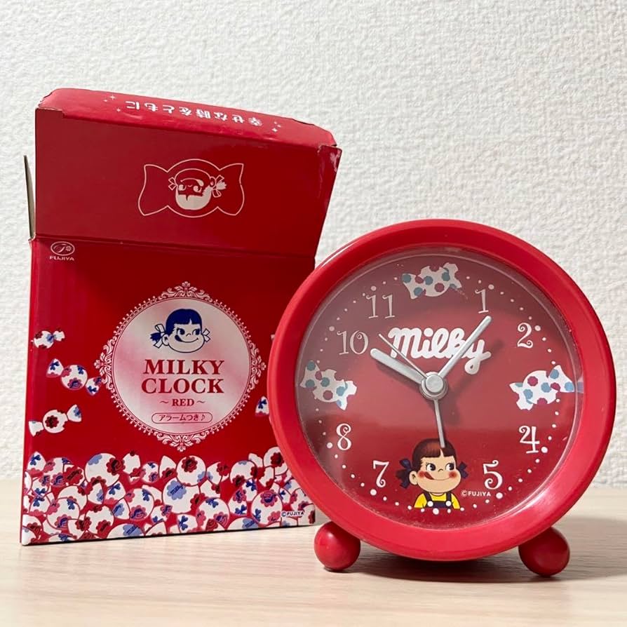 Amazon.co.jp: ペコちゃん 目覚まし時計 ミルキークロック : ホーム