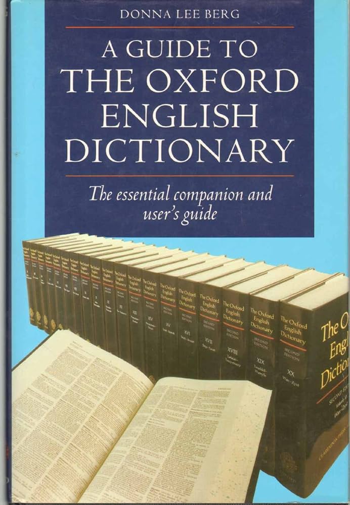 Amazon.com: A Guide to the Oxford English Dictionary