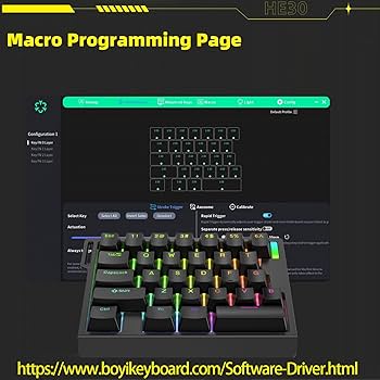 Amazon.com: HE30 Rapid Trigger Magnetic Switch Gaming Keyboard,One