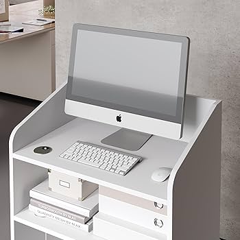 Amazon.co.jp: YOI LIFE 受付カウンター 幅60cm木製 カウンター