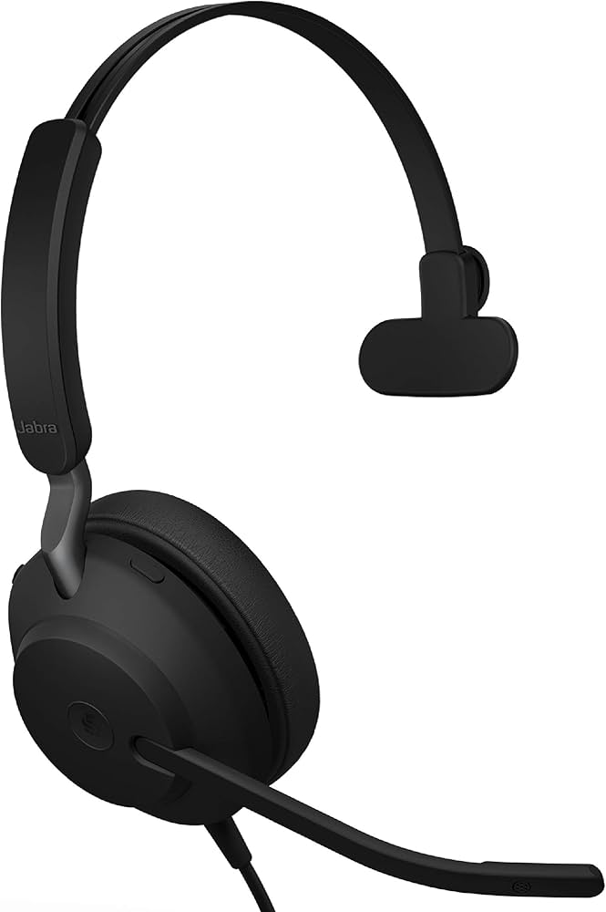 Amazon.com: Jabra Evolve2 40 MS Wired Headphones, USB-A, Mono