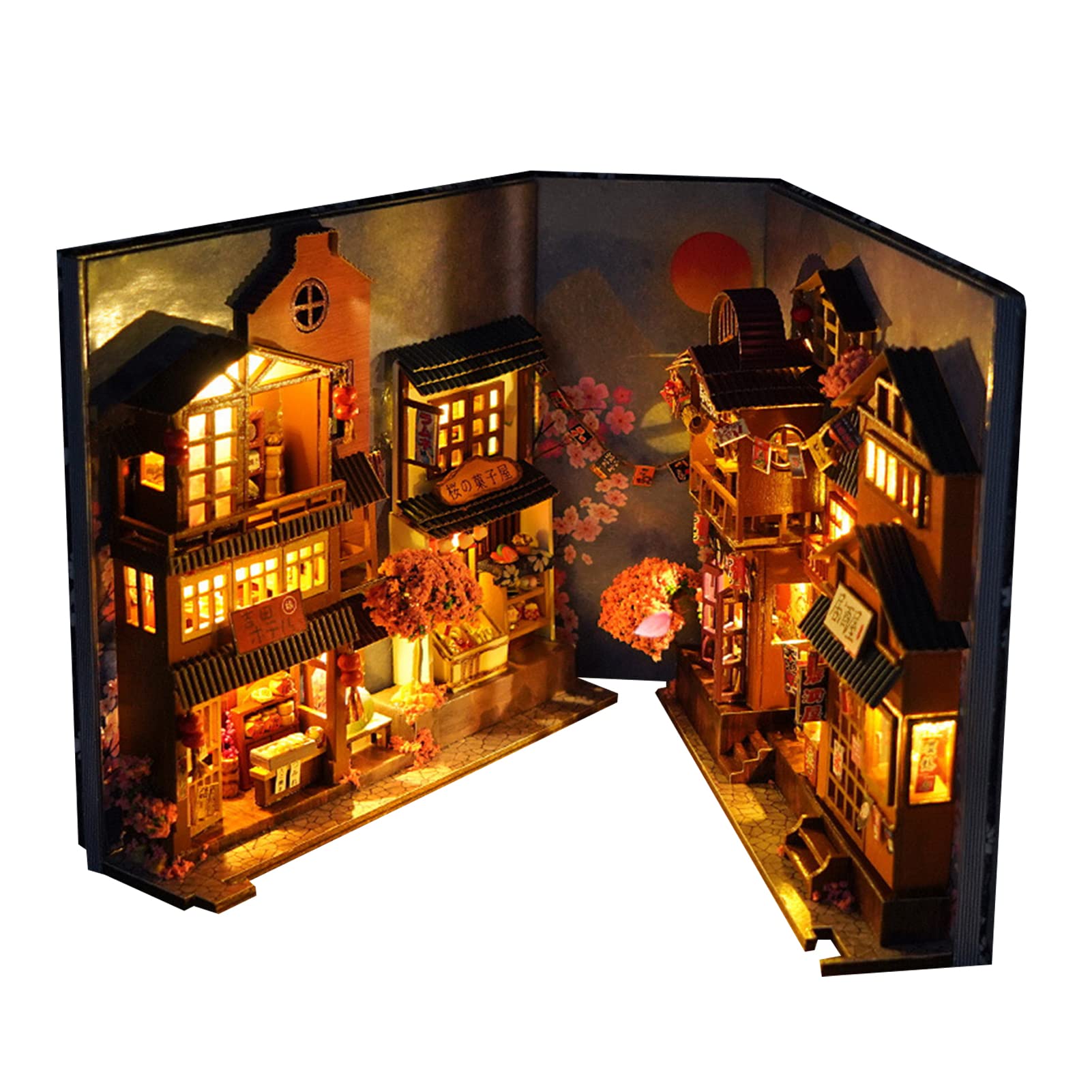 Amazon.co.jp: ドールハウス DIY木製 3D ウッドパズル 和風 ドール