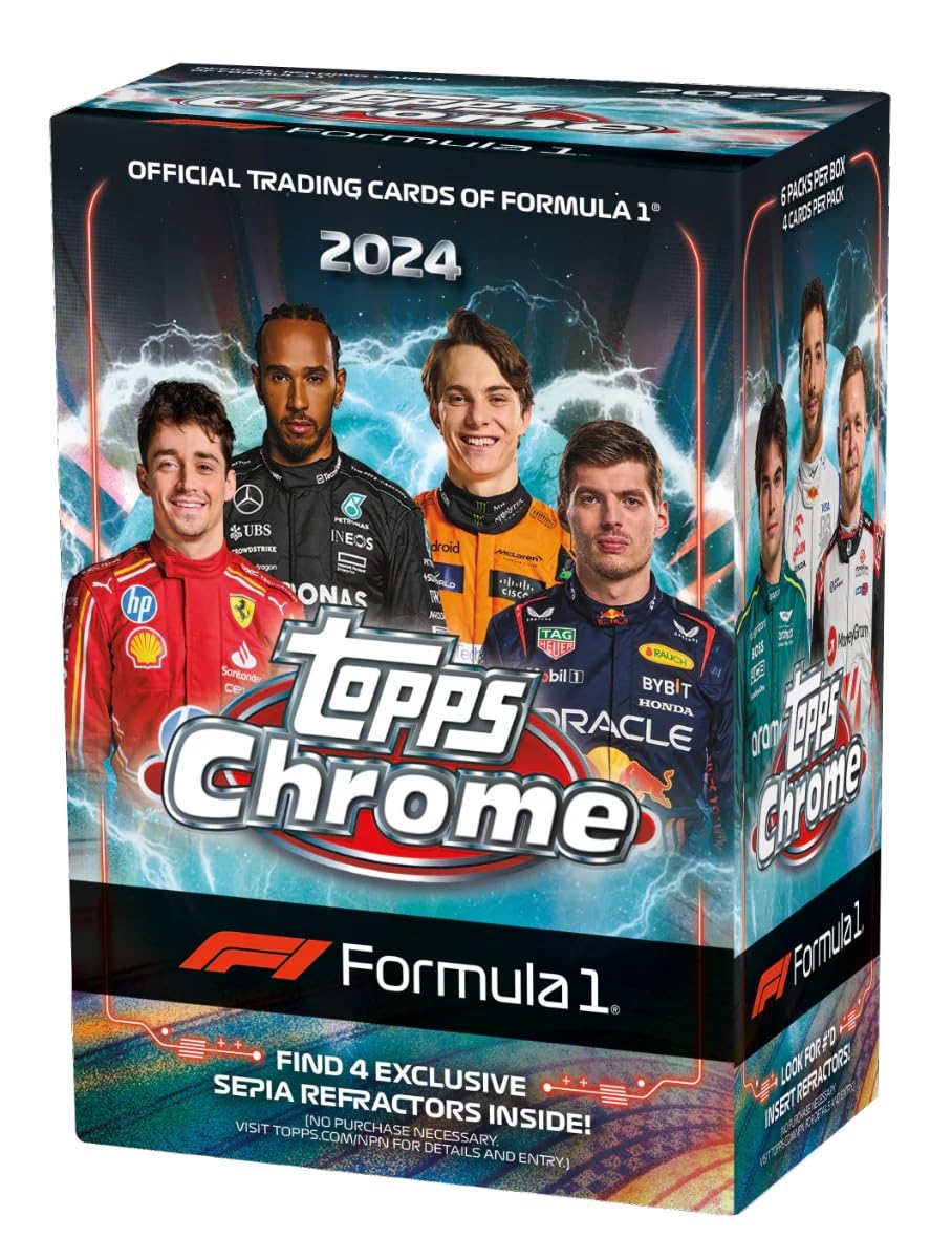 Amazon.com: Topps 2024 Chrome Formula 1 24-Card Blaster Box