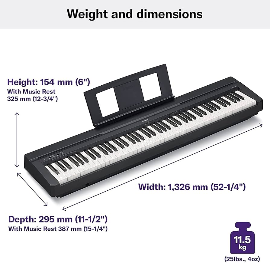 Yamaha P45 88 Key Digital Piano : Amazon.sg: Musical Instruments