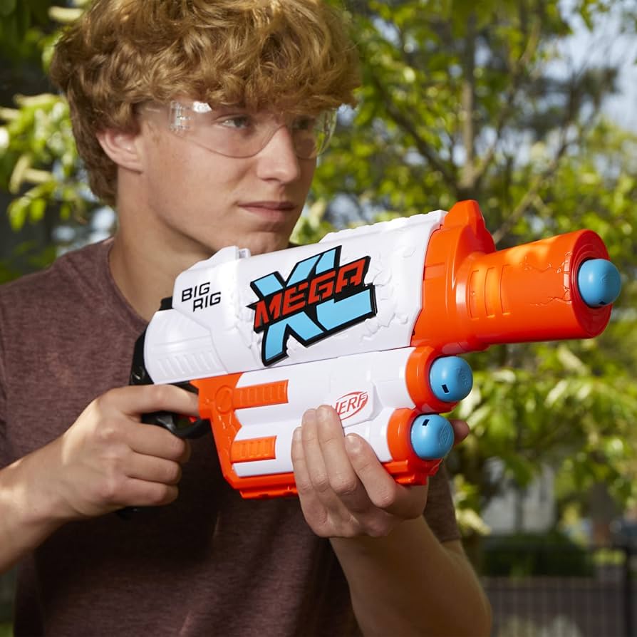 Amazon.co.jp: NERF Mega XL Big Rig Blaster, Largest Mega Darts