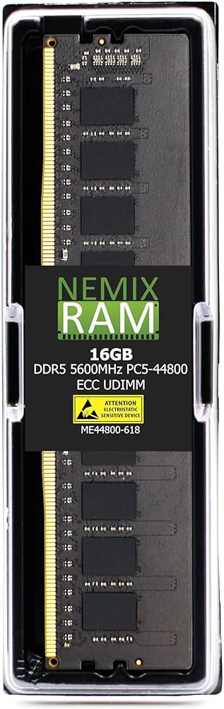 NEMIX RAM 16GB (1X16GB) DDR5 5600MHZ PC5-44800 1Rx8 1.1V CL46 288