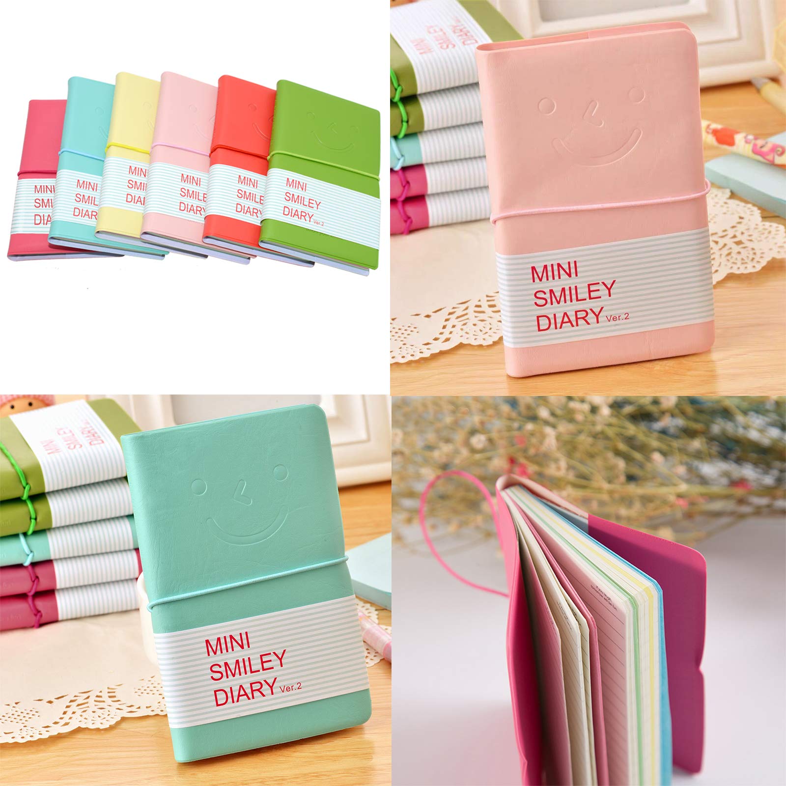 Amazon | QINNKJIA 単語帳 6 冊 6 色 単語 寄せ書き メッセージカード