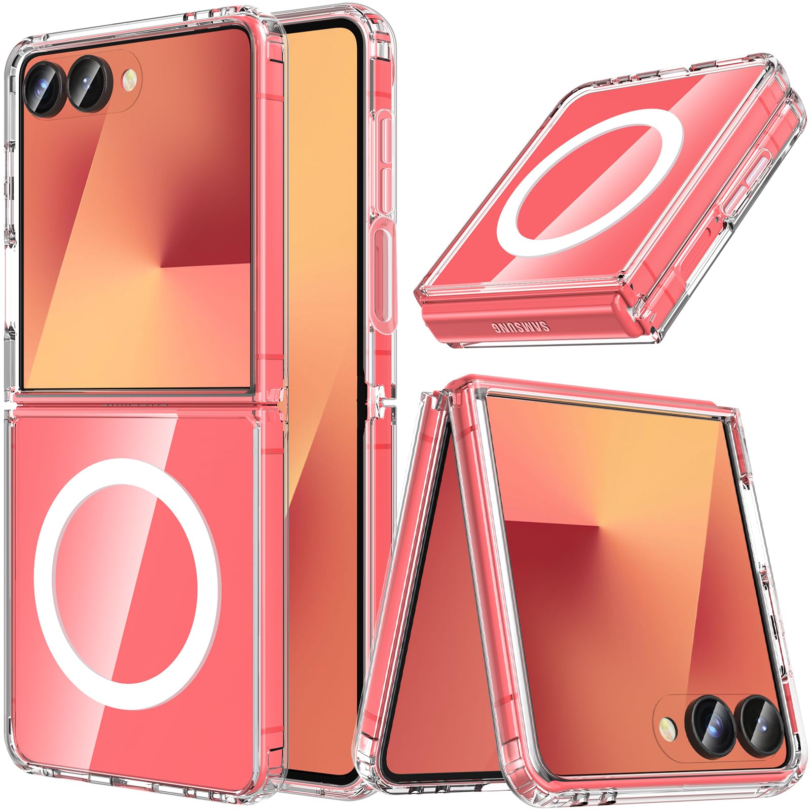 Amazon.co.jp: Galaxy Z Flip7 ケース 【MagSafe対応】 Hensinple